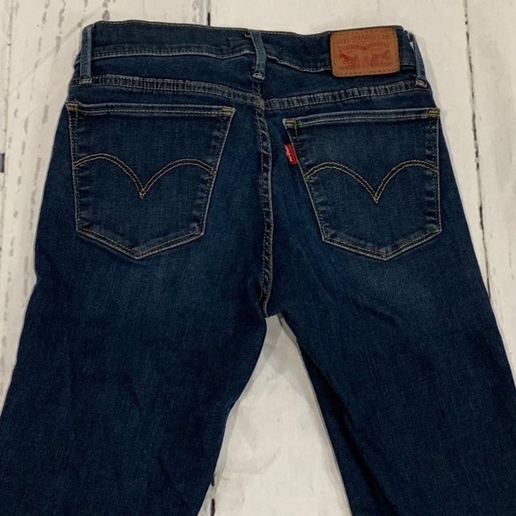 LEVIS 710 Super Skinny Dark Denim Jeans - Picture 6 of 6